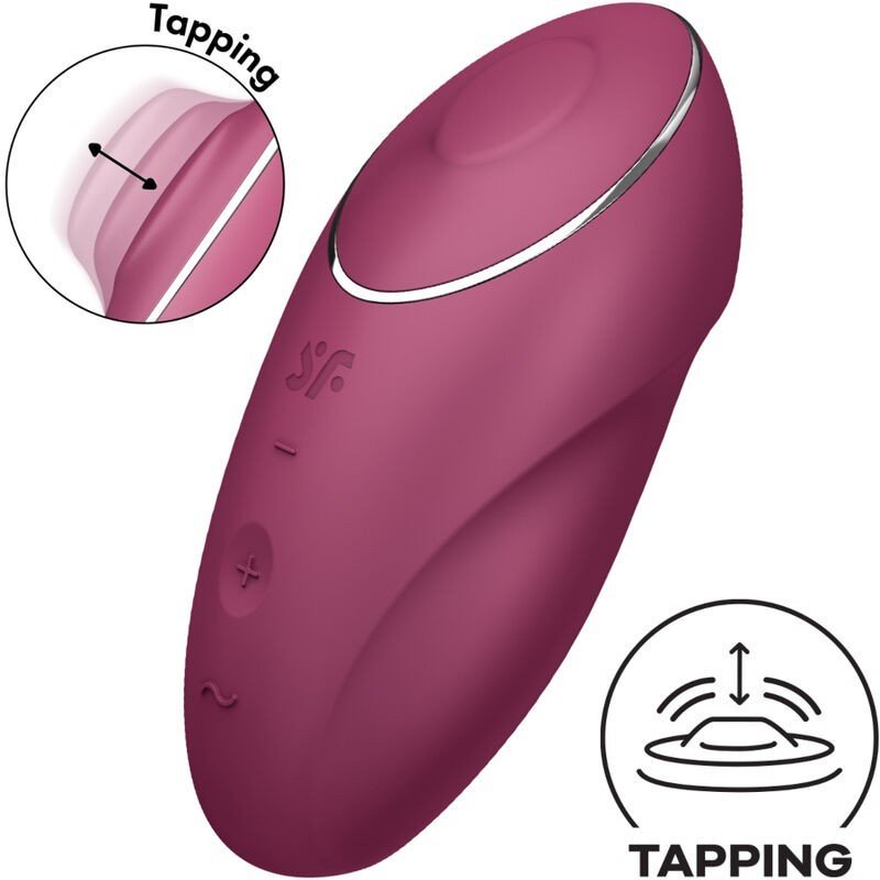 SATISFYER - TAP CLIMAX 1 VIBRATEUR LAY-ON GRIS SATISFYER - TAP CLIMAX 1 VIBRATEUR LAY-ON GRIS