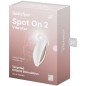 SATISFYER - SPOT ON 2 VIBRATEUR LAY-ON BLANC SATISFYER - SPOT ON 2 VIBRATEUR LAY-ON BLANC