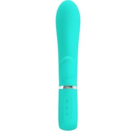 PRETTY LOVE - VIBRATEUR MULTIFONCTION G-SPOT THOMAS VERT AQUA