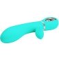 PRETTY LOVE - VIBRATEUR MULTIFONCTION G-SPOT THOMAS VERT AQUA