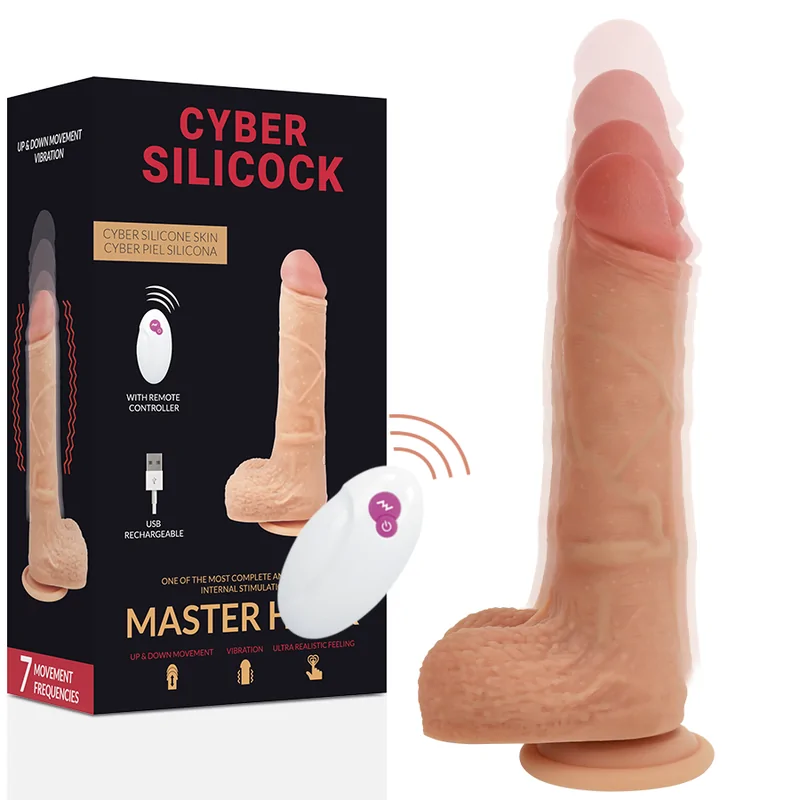 CYBER SILICOCK - TÉLÉCOMMANDE RÉALISTE MASTER HUCK 20.9 CM -O- 4 CM CYBER SILICOCK - TÉLÉCOMMANDE RÉALISTE MASTER HUCK 20.9 CM -O- 4 CM