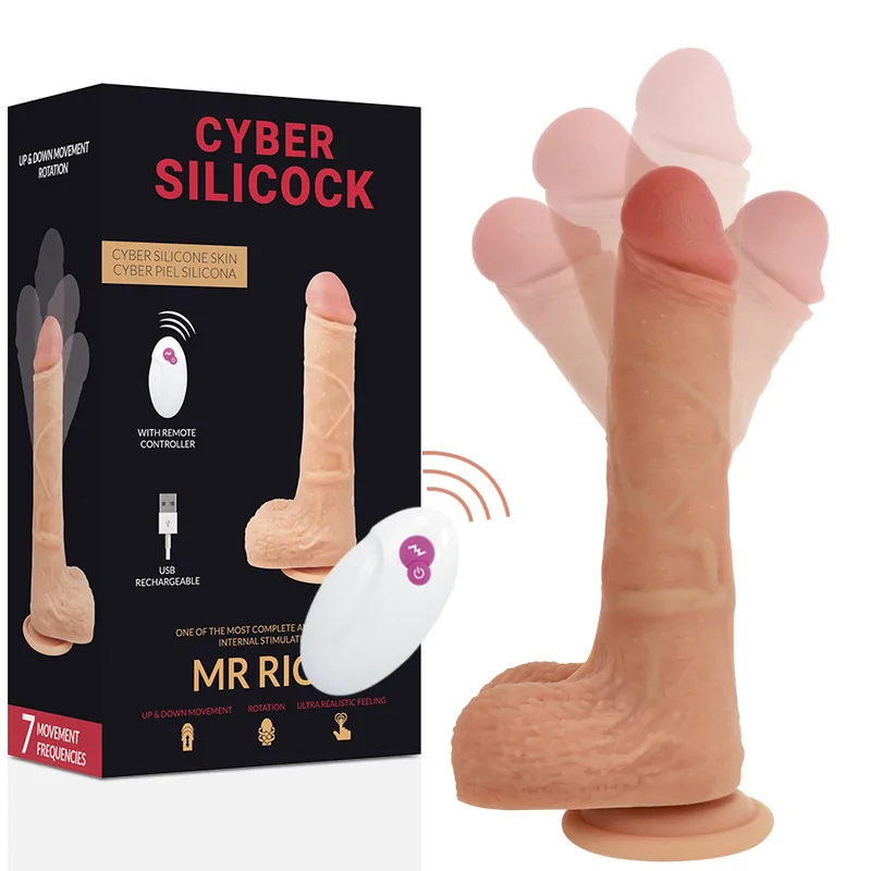 CYBER SILICOCK - TÉLÉCOMMANDE RÉALISTE MR RICK 20.9 CM -O- 4 CM CYBER SILICOCK - TÉLÉCOMMANDE RÉALISTE MR RICK 20.9 CM -O- 4 CM