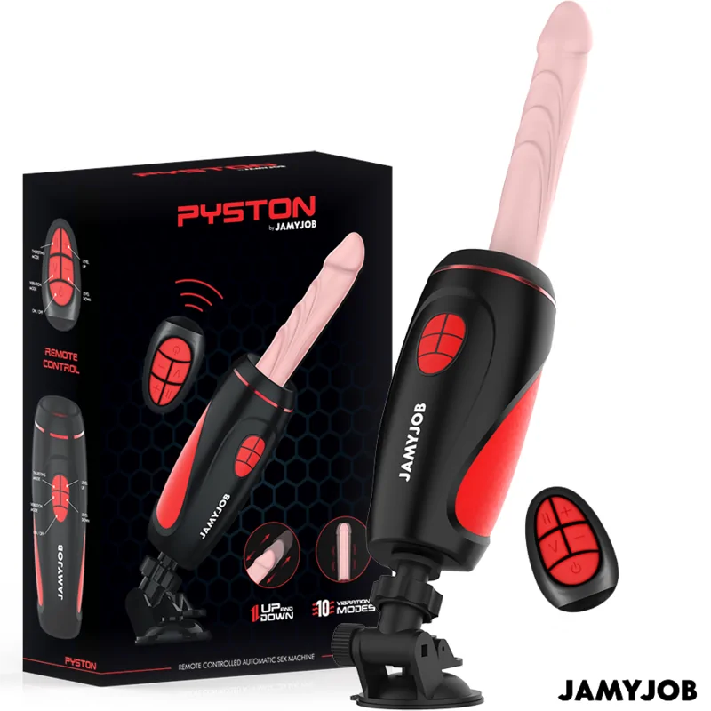 JAMYJOB - PYSTON BASE MASTURBATORE AUTOMATICO CON DILDO TELECOMANDO JAMYJOB - PYSTON BASE MASTURBATORE AUTOMATICO CON DILDO TELECOMANDO