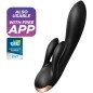 SATISFYER DOUBLE FLEX VIBRATOR APP - BLACK SATISFYER DOUBLE FLEX VIBRATOR APP - BLACK