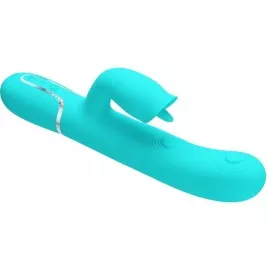 PRETTY LOVE - VIBRATEUR LAPIN À LÉCHER VERT AQUA
