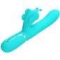 PRETTY LOVE - VIBRATEUR MULTIFONCTION LAPIN 4 EN 1 PAPILLON AQUA VERT PRETTY LOVE - VIBRATEUR MULTIFONCTION LAPIN 4 EN 1 PAPILLON AQUA VERT