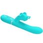 PRETTY LOVE - VIBRATEUR MULTIFONCTION LAPIN 4 EN 1 PAPILLON AQUA VERT PRETTY LOVE - VIBRATEUR MULTIFONCTION LAPIN 4 EN 1 PAPILLON AQUA VERT