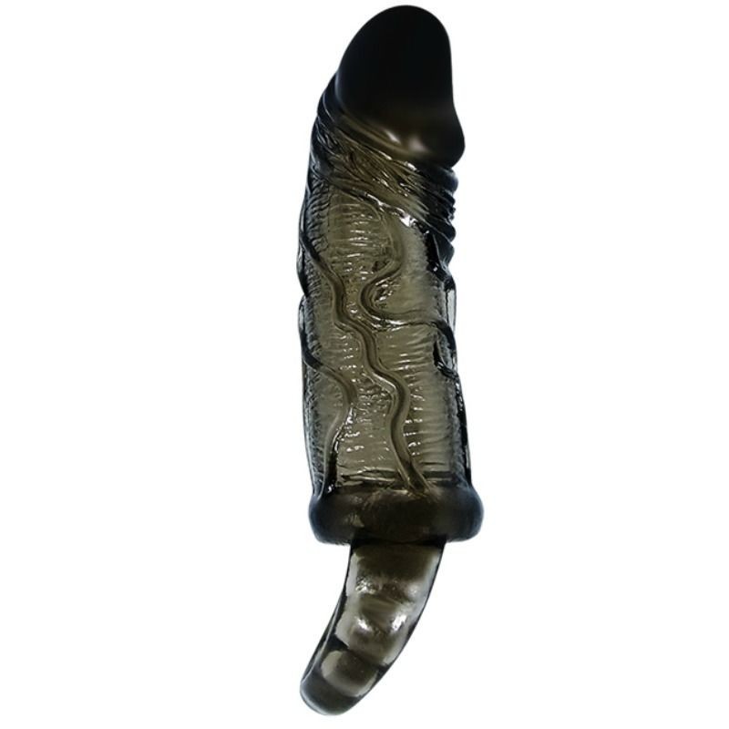 BAILE - PENIS EXTENDER COVER MIT GURT FÜR HODEN SCHWARZ 13.5 CM BAILE - PENIS EXTENDER COVER MIT GURT FÜR HODEN SCHWARZ 13.5 CM