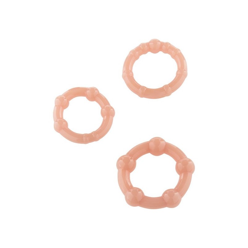 SEVEN CREATIONS - SET OF THREE SKIN PENIS RINGS SEVEN CREATIONS - SET OF THREE SKIN PENIS RINGS