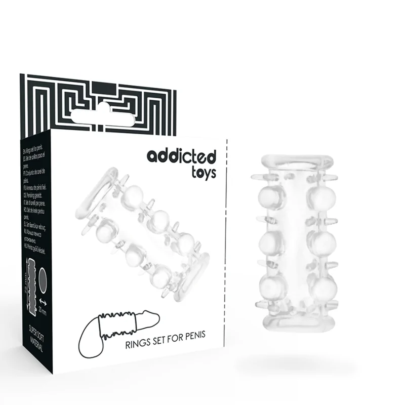 ADDICTED TOYS - PENIS SLEEVE CLEAR ADDICTED TOYS - PENIS SLEEVE CLEAR