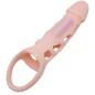 BAILE - PENIS EXTENDER COVER MIT VIBRATION UND NATÜRLICHEM GURT 13.5 CM BAILE - PENIS EXTENDER COVER MIT VIBRATION UND NATÜRLICHEM GURT 13.5 CM