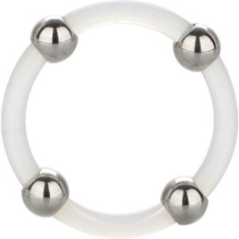 CALEXOTICS - BAGUE EN SILICONE PERLÉE ACIER L