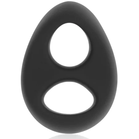 POWERING - SUPER FLEXIBLE AND RESISTANT PENIS AND TESTICLE RING PR13 BLACK