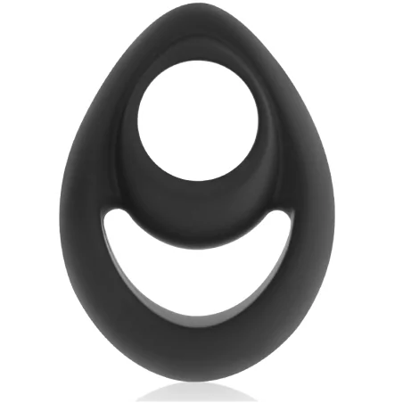 POWERING - SUPER FLEXIBLE AND RESISTANT PENIS AND TESTICLE RING PR14 BLACK