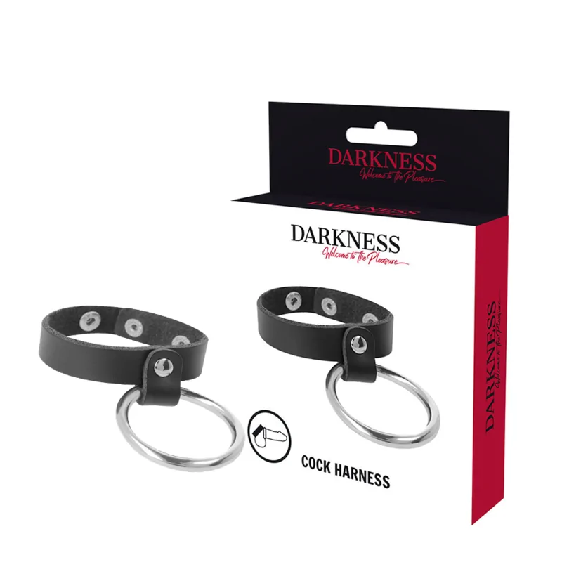 DARKNESS - ANNEAU MÉTALLIQUE POUR LE PÉNIS ET LES TESTICULES DARKNESS - ANNEAU MÉTALLIQUE POUR LE PÉNIS ET LES TESTICULES