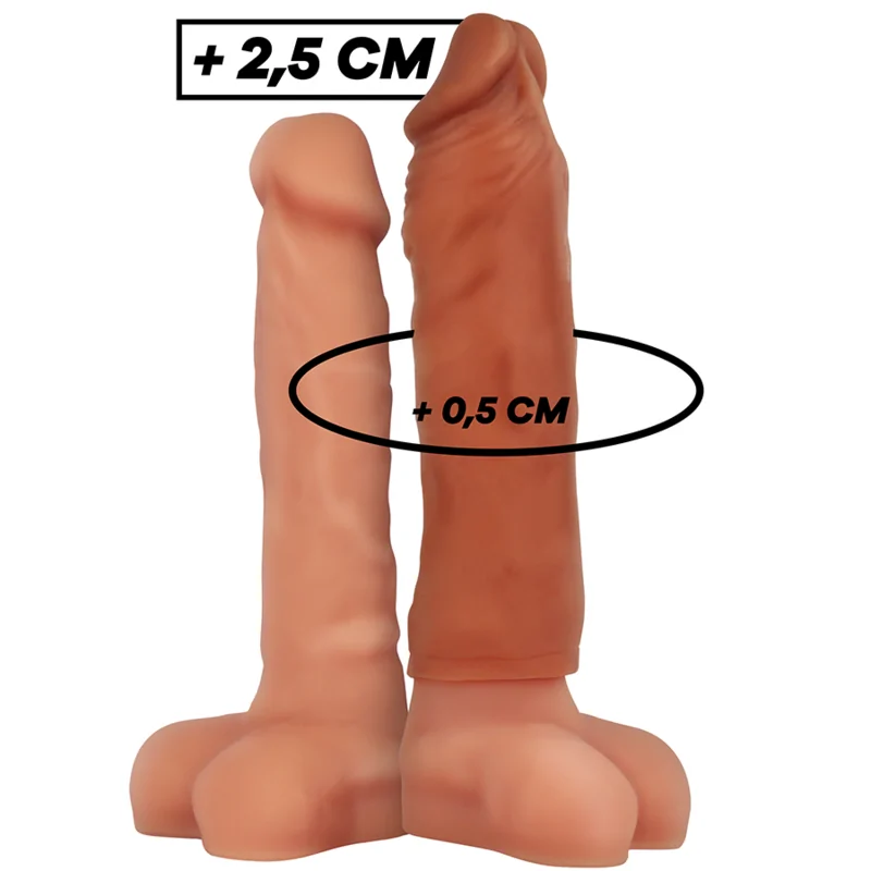 VIRILXL - EXTENSION DE PÉNIS MARRON EN SILICONE LIQUIDE V5 VIRILXL - EXTENSION DE PÉNIS MARRON EN SILICONE LIQUIDE V5