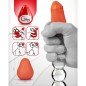 G-VIBE - OEUF MASTURBATEUR TEXTURÉ RÉUTILISABLE ROUGE G-VIBE - OEUF MASTURBATEUR TEXTURÉ RÉUTILISABLE ROUGE