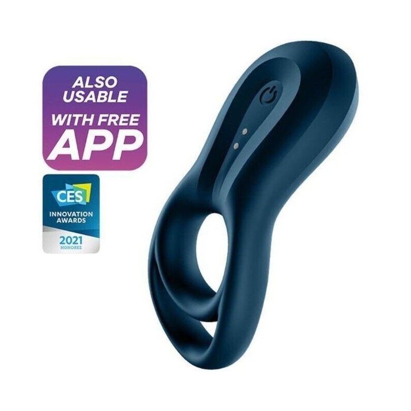 SATISFYER - APPLICATION EPIC DUO RING VIBRATOR BLEU SATISFYER - APPLICATION EPIC DUO RING VIBRATOR BLEU