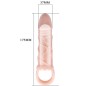 BAILE - GAINE DEXTENSION DE PÉNIS AVEC SANGLE POUR TESTICULES 13,5 CM BAILE - GAINE DEXTENSION DE PÉNIS AVEC SANGLE POUR TESTICULES 13,5 CM
