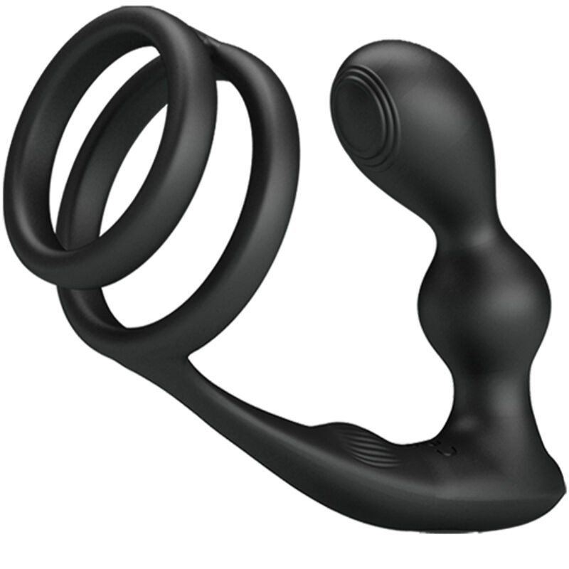 PRETTY LOVE - MARSHALL PENISRING MIT VIBRATORISCHEM ANALPLUG MIT FERNBEDIENUNG PRETTY LOVE - MARSHALL PENISRING MIT VIBRATORISCHEM ANALPLUG MIT FERNBEDIENUNG
