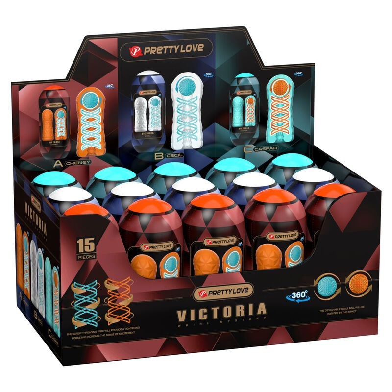 PRETTY LOVE - MASTURBATEUR VICTORIA 15 PIÈCES PRETTY LOVE - MASTURBATEUR VICTORIA 15 PIÈCES