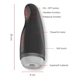 ONINDER - MASTURBATEUR RECHARGEABLE POUR HOMME SEOUL 10 VITESSES - APPLICATION GRATUITE