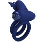 PRETTY LOVE - JAMELE DOUBLE ANNEAU AVEC VIBRATION STIMULATEUR DE PAPILLON BLEU PRETTY LOVE - JAMELE DOUBLE ANNEAU AVEC VIBRATION STIMULATEUR DE PAPILLON BLEU