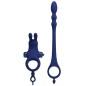 PRETTY LOVE - AYAD RABBIT VIBRATOR RING WITH PLUG BLUE PRETTY LOVE - AYAD RABBIT VIBRATOR RING WITH PLUG BLUE