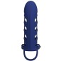 PRETTY LOVE - ALTAF VIBRATOR RING WITH SILICONE SHEATH BLUE PRETTY LOVE - ALTAF VIBRATOR RING WITH SILICONE SHEATH BLUE