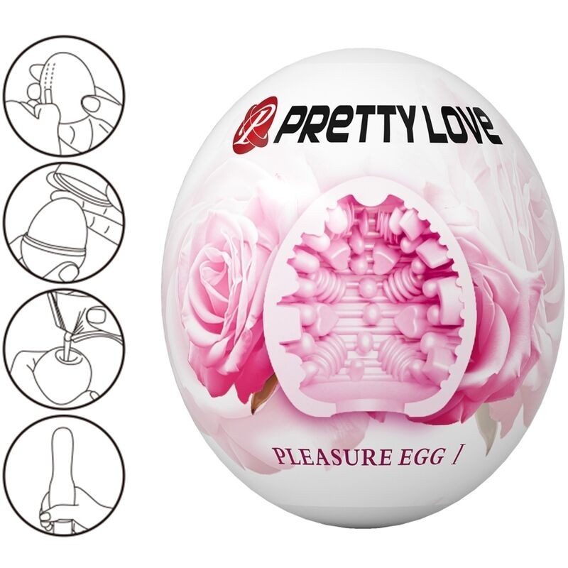 PRETTY LOVE - MASTURBATEUR POUR HOMME OEUF ROSE PRETTY LOVE - MASTURBATEUR POUR HOMME OEUF ROSE