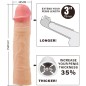 PRETTY LOVE - CHELSEA PENIS SLEEVE WITH 7.6 CM EXTENSION FLESH PRETTY LOVE - CHELSEA PENIS SLEEVE WITH 7.6 CM EXTENSION FLESH