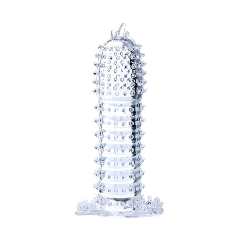 BAILE - PENISHÜLLE MIT TRANSPARENTEN REIZPUNKTEN 14 CM