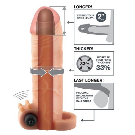 FANTASY X- TENSIONS - VIBRATING REAL FEEL 2 EXTENSION