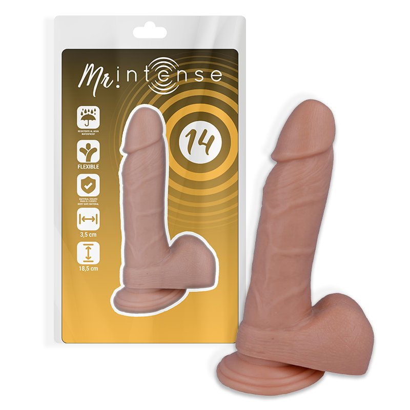 MR INTENSE - 14 PENE REALISTICO 18.5 CM -O- 3.8 CM MR INTENSE - 14 PENE REALISTICO 18.5 CM -O- 3.8 CM