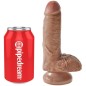 KING COCK - REALISTISCHER PENIS MIT KUGELN 13.2 CM KARAMELL KING COCK - REALISTISCHER PENIS MIT KUGELN 13.2 CM KARAMELL