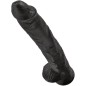KING COCK - PENE REALISTICO CON SFERE 30.5 CM NERO KING COCK - PENE REALISTICO CON SFERE 30.5 CM NERO