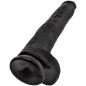 KING COCK - PENE REALISTICO CON SFERE 30.5 CM NERO KING COCK - PENE REALISTICO CON SFERE 30.5 CM NERO