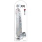 KING COCK - CLEAR DILDO MIT HODEN 24.8 CM TRANSPARENT KING COCK - CLEAR DILDO MIT HODEN 24.8 CM TRANSPARENT