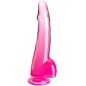 KING COCK - CLEAR DILDO WITH TESTICLES 19 CM PINK KING COCK - CLEAR DILDO WITH TESTICLES 19 CM PINK