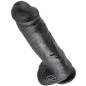 KING COCK - 11 DILDO NERO CON SFERE 28 CM KING COCK - 11 DILDO NERO CON SFERE 28 CM