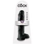 KING COCK - 11 DILDO NERO CON SFERE 28 CM KING COCK - 11 DILDO NERO CON SFERE 28 CM