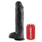KING COCK - 11 DILDO NERO CON SFERE 28 CM KING COCK - 11 DILDO NERO CON SFERE 28 CM