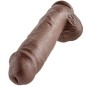 KING COCK - 11 DILDO BROWN WITH BALLS 28 CM KING COCK - 11 DILDO BROWN WITH BALLS 28 CM