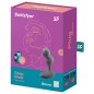SATISFYER DEEP DIVER VIBRATING PLUG APP - GREY SATISFYER DEEP DIVER VIBRATING PLUG APP - GREY