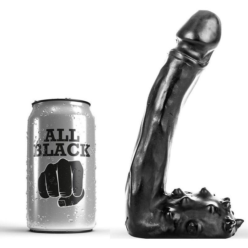 ALL BLACK - GODE RÉALISTE 19 CM ALL BLACK - GODE RÉALISTE 19 CM