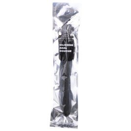 ALL BLACK - RIDGED DUSCHANAL SILIKON 27 CM