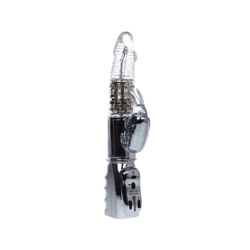 BAILE - ROTATEUR TRANSPARENT MISSILE AMOUR 26.5 CM BAILE - ROTATEUR TRANSPARENT MISSILE AMOUR 26.5 CM