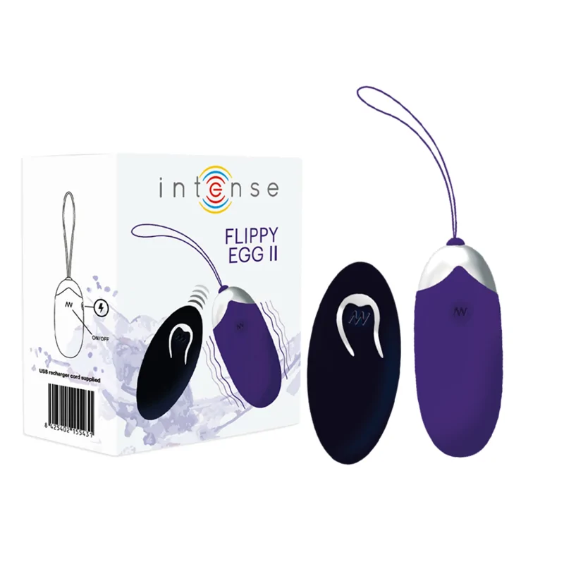 INTENSE - OEUF VIBRANT FLIPPY II AVEC TÉLÉCOMMANDE VIOLET INTENSE - OEUF VIBRANT FLIPPY II AVEC TÉLÉCOMMANDE VIOLET