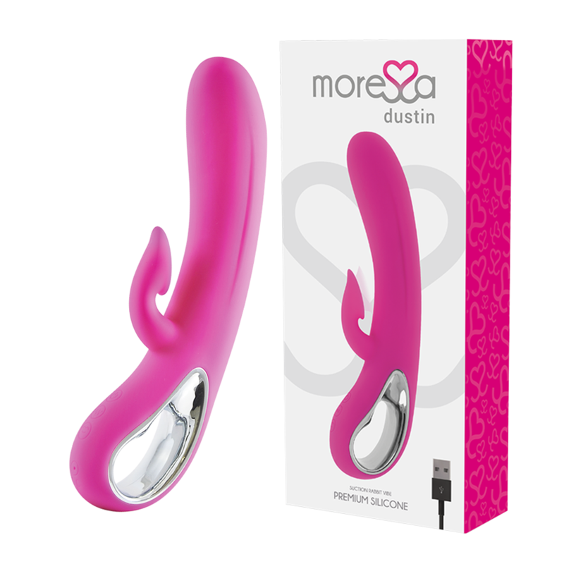 MORESSA - DUSTIN ASPIRATION CLITORIDIENNE ET VIBRATIONS PUISSANTES SILICONE PREMIUM RECHARGEABLE