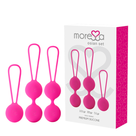 MORESSA - OSIAN SET PREMIUM SILICONE ROSE (Osian One - 51 g  Osian Two - 101 g  Osian Three 85 g)